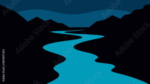 Discover a Landscape Where a River of Dark Empty Space Cuts Through