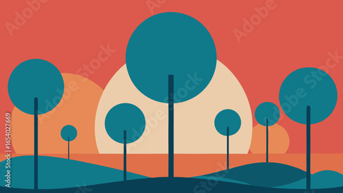 Witness a Landscape Where All Trees are Perfect Sphere Shapes