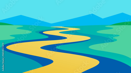 Explore a Landscape Where a River Splits into Dozens of Small Streams