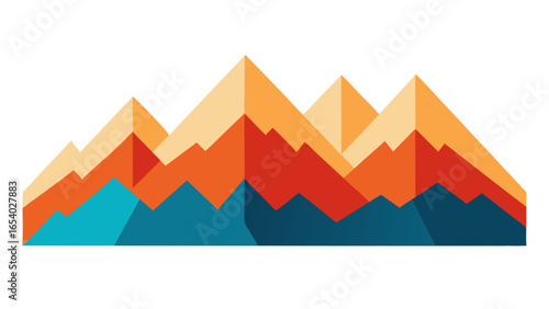 Explore a Mountain Range of Smooth Overlapping Scaled Rock Formations