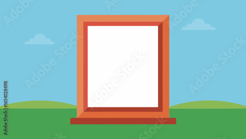 Explore a Massive Empty Picture Frame Standing in a Landscape
