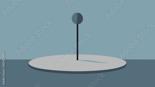 Explore a Massive Stone Disc Resting on a Thin Spire in Landscape
