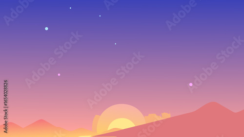 Discover a Sky Filled with a Soft Uniform Gradient Glow Horizon
