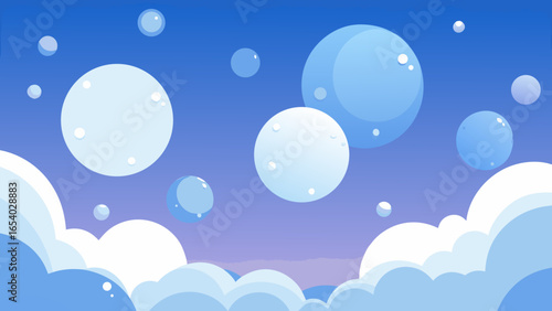 Explore a Sky Filled with Giant Slow Moving Translucent Orbs