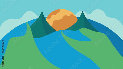 Experience a Dreamlike World with Giant Soft Fabric Hills and Texture