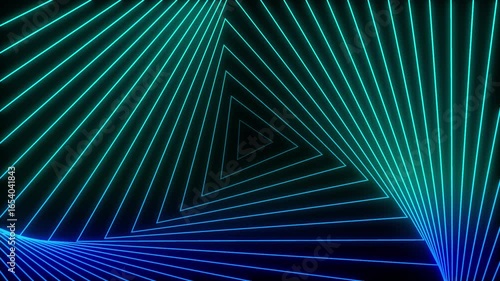 Colourful digital triangle background animation in 4k