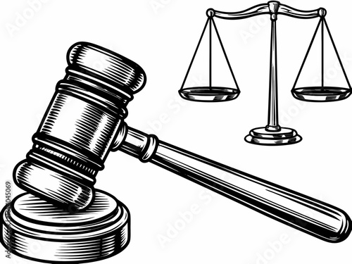 Gavel and Scales of Justice