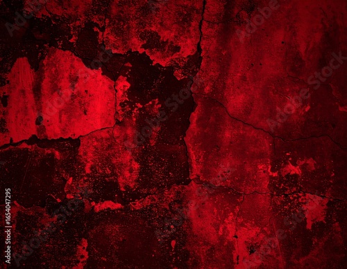 Cracked red concrete texture