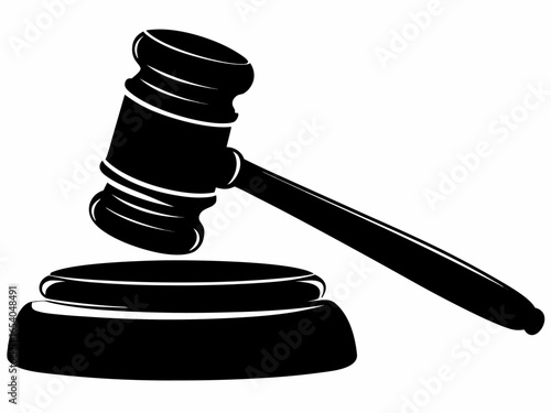 Judge Gavel Silhouette Vector
