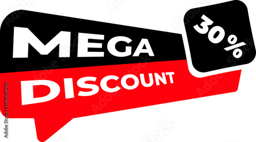 mega discount vector illustration