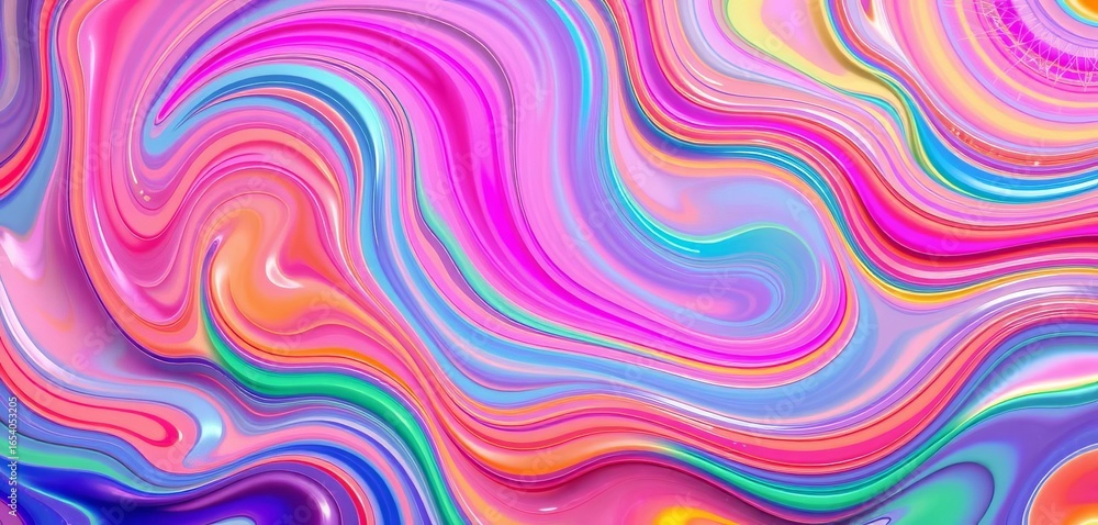 Fototapeta premium Abstract swirling cosmetic textures, vibrant colors, sleek design, vibrant, jar