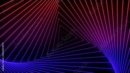 Colourful digital triangle background animation in 4k