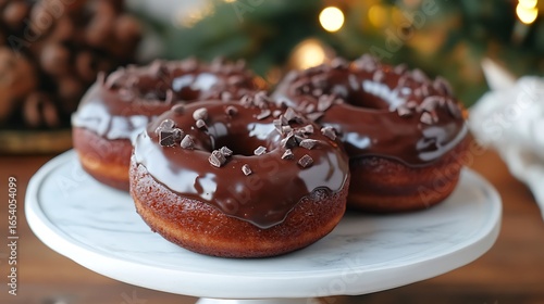 Double chocolate donuts inverse thanksgiving
