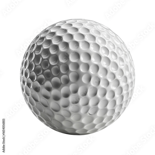 White field hockey ball with dimple texture, isolated on white background — photorealistic front view high-resolution studio shot, perfect for commercial use, sports catalogs, and marketing materials