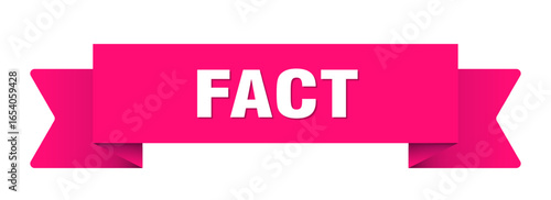fact ribbon isolated on transparent background. fact ribbon