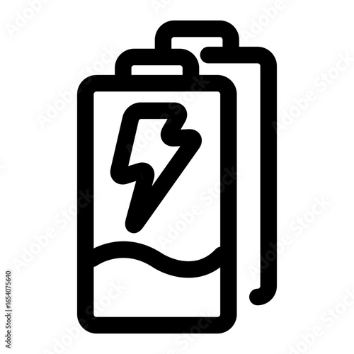 Charging battery mode icon