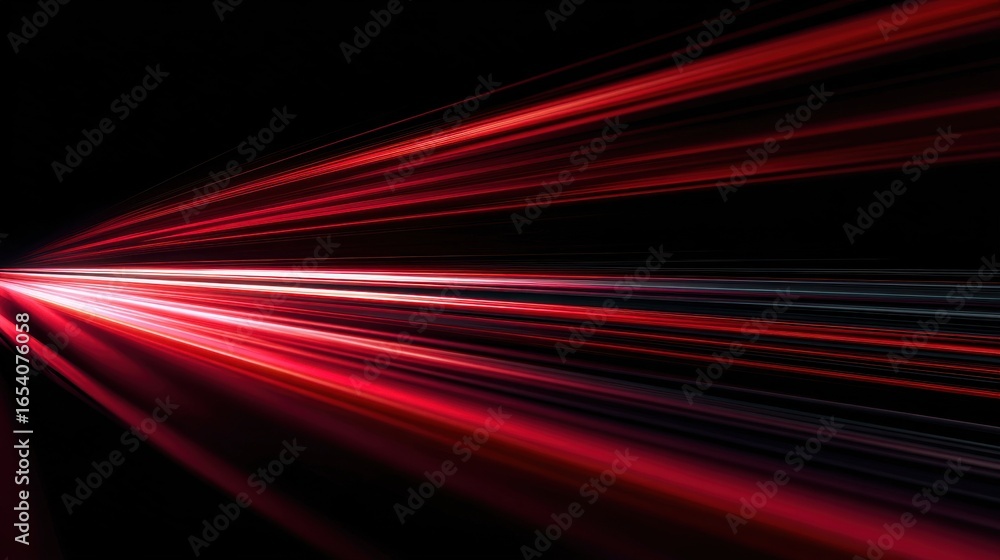 Fototapeta premium High definition photo of red line of light speed motion background. red fast movement background design faster. concept texture of digital technology speedy move and space black.