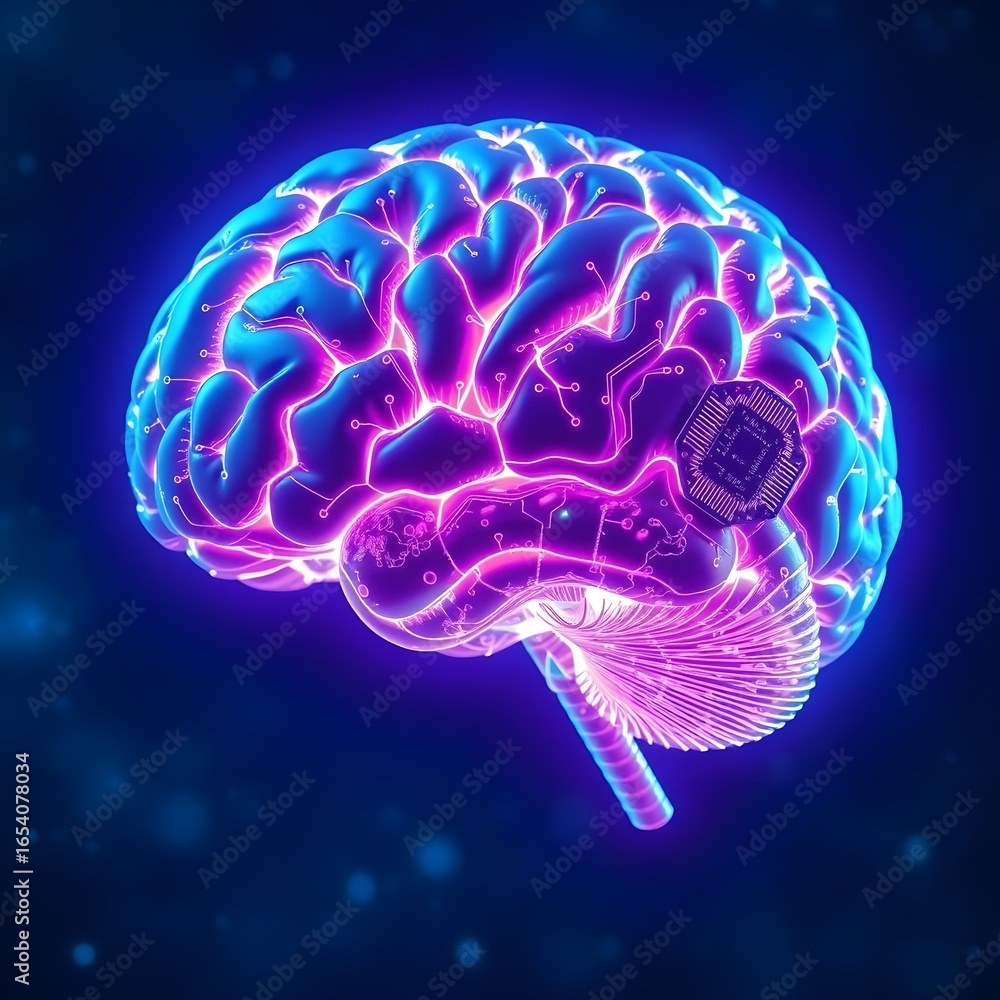 Obraz premium human brain model