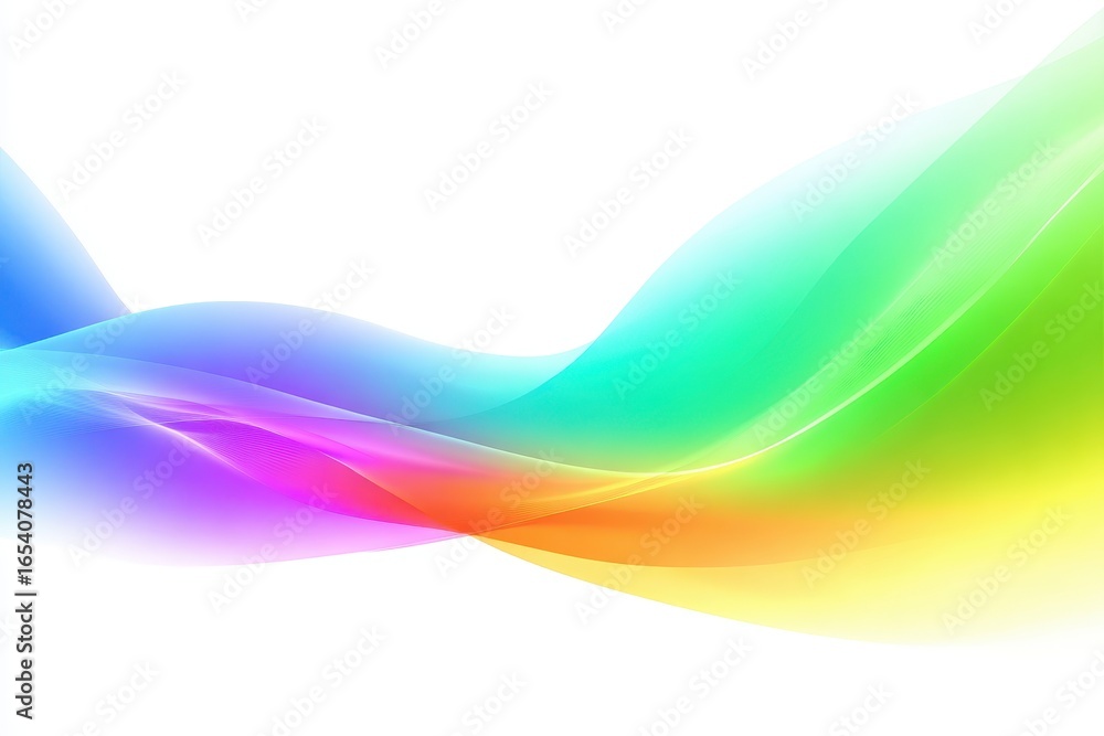 Obraz premium Abstract Colorful Rainbow Gradient Waves Design Background