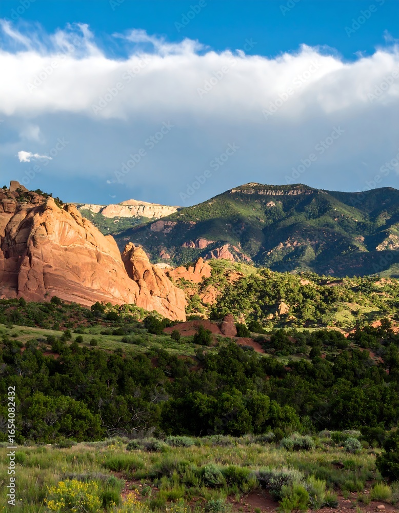 Fototapeta premium Rocky mountain landscape