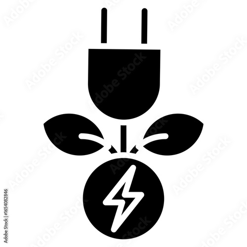 Advanced Bioenergy Glyph Icon