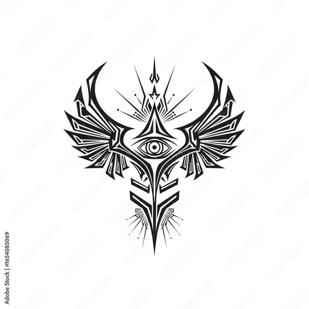 Fototapeta premium 1-Dark Gothic Sigil Vector.eps
