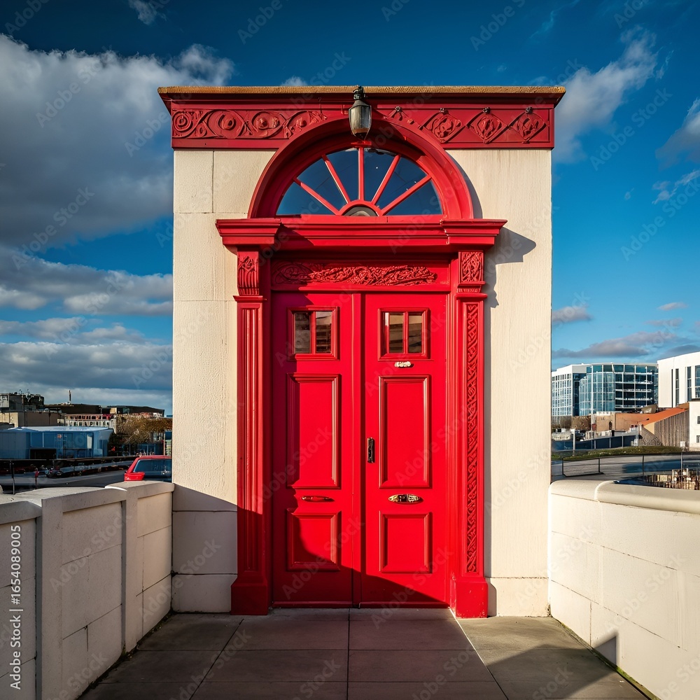 Obraz premium red telephone box in london
