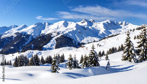 Wallpaper Mural Snowy mountain landscape (3) Torontodigital.ca