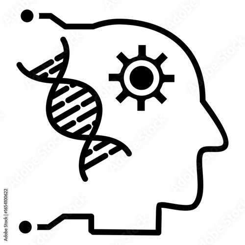 Evolutionary Computation Glyph Icon
