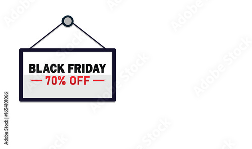 Black Friday Sale 70% Off Hanging Sign