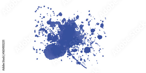 Color paint splatter.  Ink splashes,