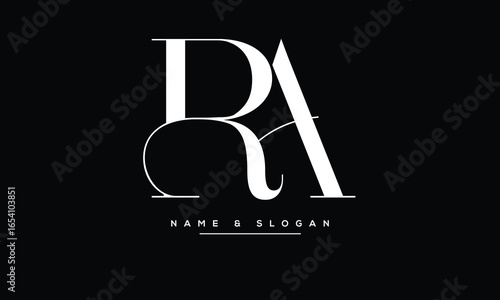 RA, AR, R, A Abstract Letters Logo Monogram
