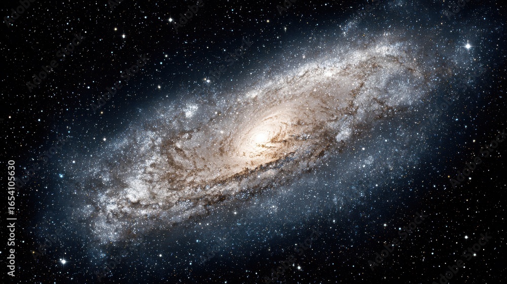 Fototapeta premium Spiral Galaxy and Stars