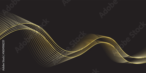 Black gold background vector wallapaper for backdrop, banner. vektor