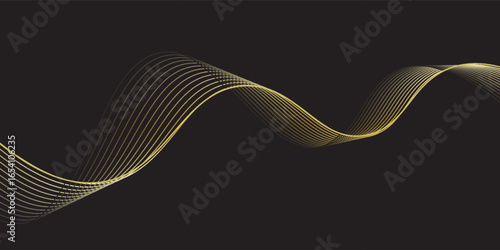 Black gold background vector wallapaper for backdrop, banner. vektor