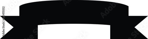 vector illustration of black ribbon for design