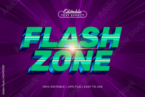 flash zone editable text effect with a speed and fast text style