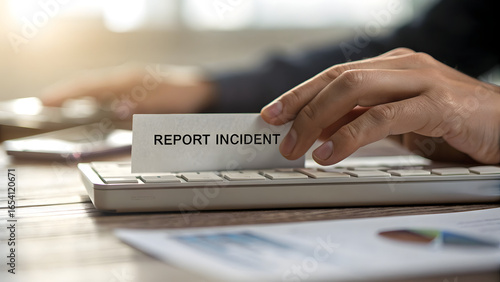 Cybersecurity Business Context A hand holding a 