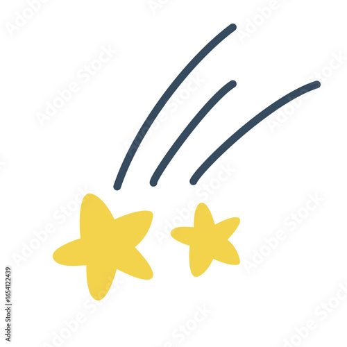 Cute Decoration Stellar Handdrawn Line Decorative