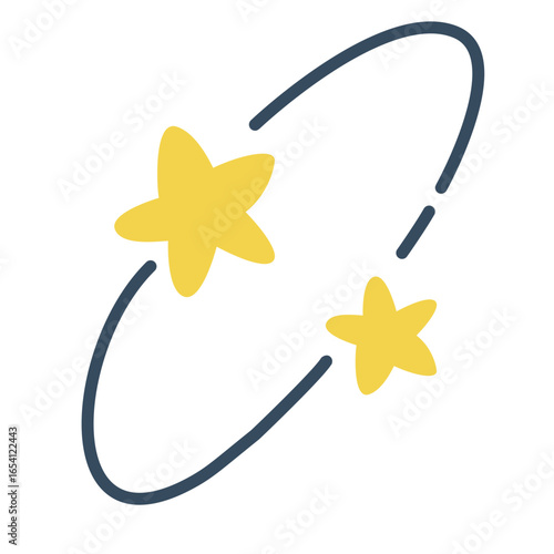 Cute Decoration Stellar Handdrawn Line Decorative