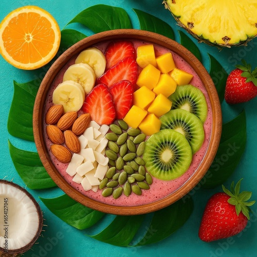Bowl of Assorted Fresh Fruits