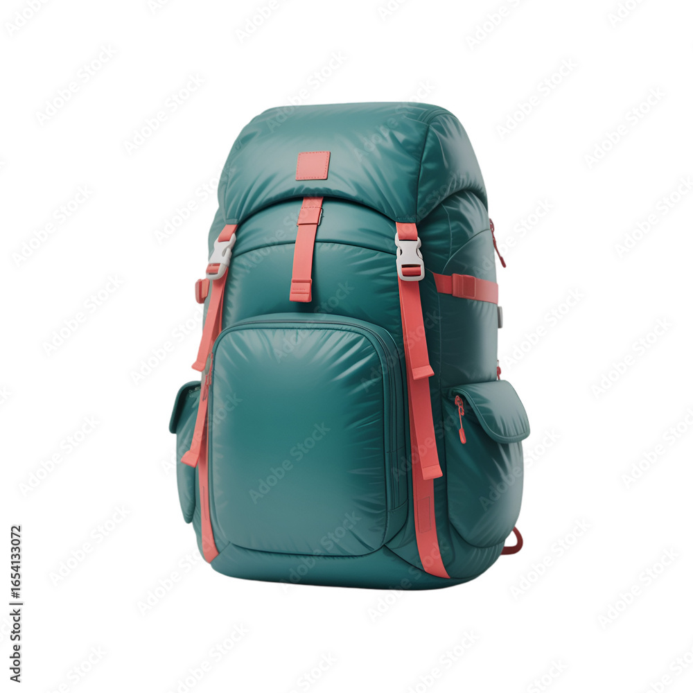 Fototapeta premium backpack on a white background