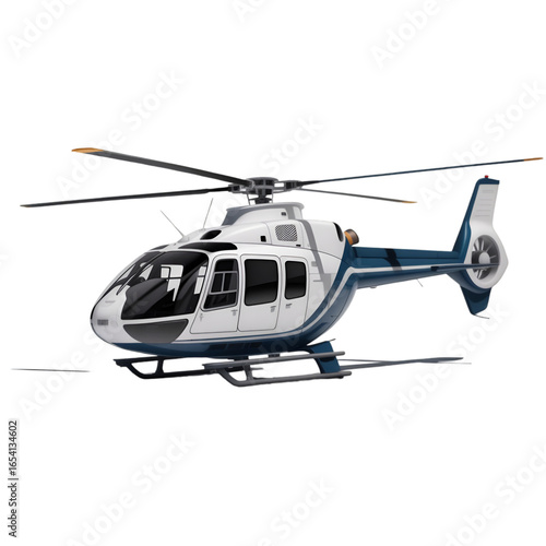 helicopter in action