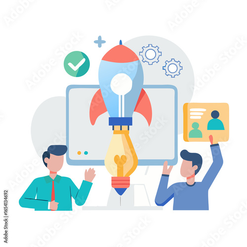 social network concept vector illustration