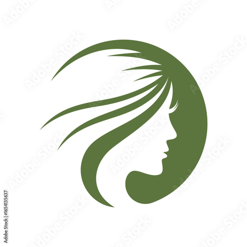 women's beauty and hair care logo design