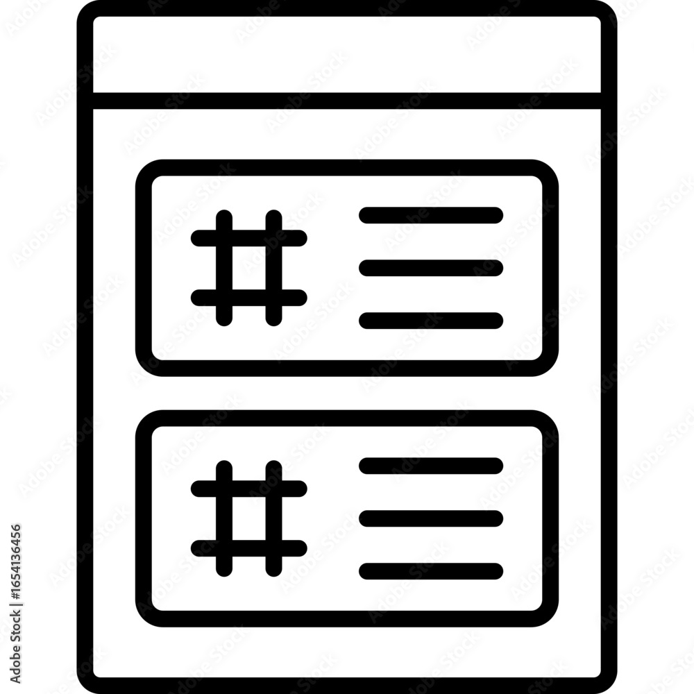 Fototapeta premium Trending Icon