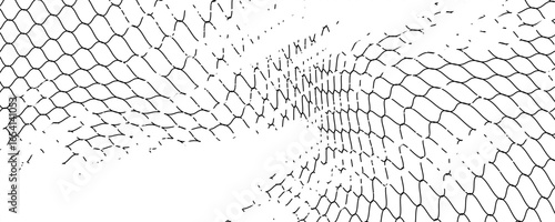 Steel wire chain link fence seamless pattern. Metal lattice with rhombus, diamond shape silhouette. Grid fence background.