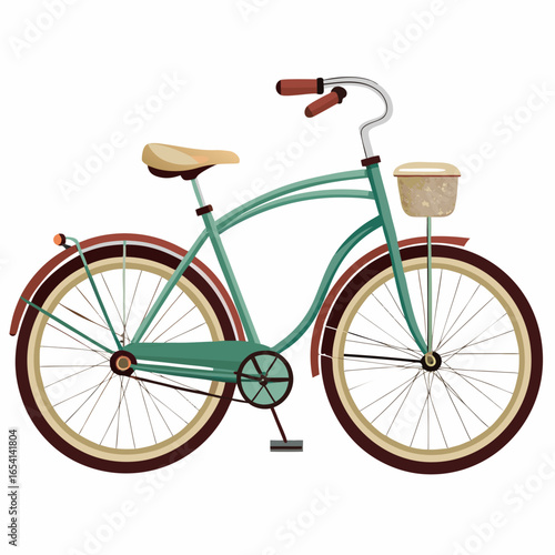 vintage bicycle vector illustration