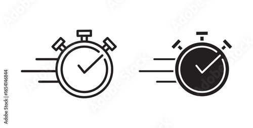 Instant icon . Vector illustration with stroke and fill on a white background.