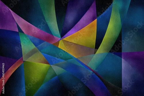 Abstract Geometric Glitter Pattern Design